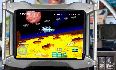 拡張スライドパッドによりスロットル操作も可能な3DS「3D ギャラクシーフォースII」の配信日が7月24日に決定！の画像4