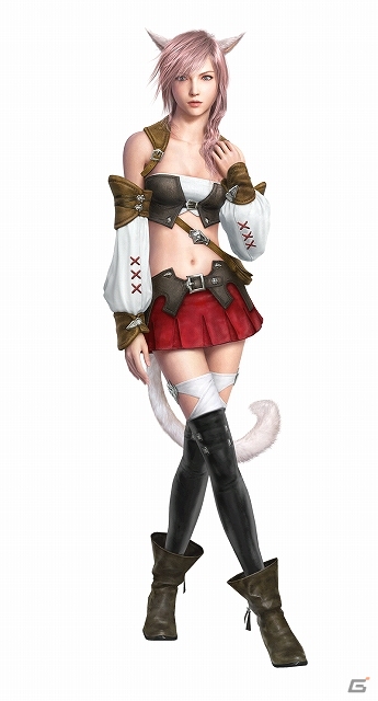 ファイナルファンタジーシリーズの作品間コラボレーション「FINAL FANTASY GO THERE」キャンペーンが実施決定―ライトニングがミコッテの衣装にチェンジ！の画像2