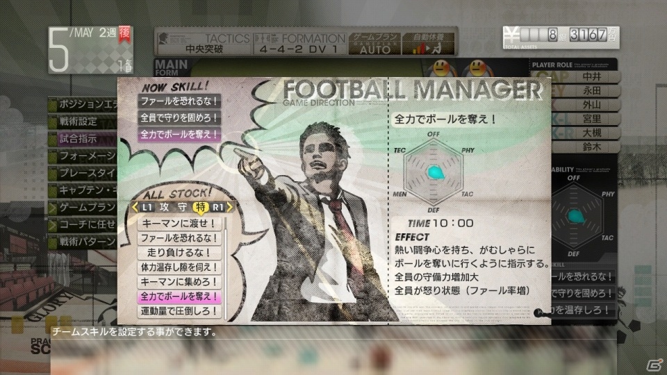 PS3/PS Vita「サカつく プロサッカークラブをつくろう！」監督として腕の見せ所となる「試合指示」を紹介！の画像6