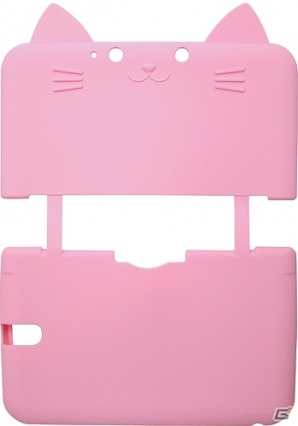 キュートなネコ耳が付いた3DS LL用カバー「CYBER・シリコン