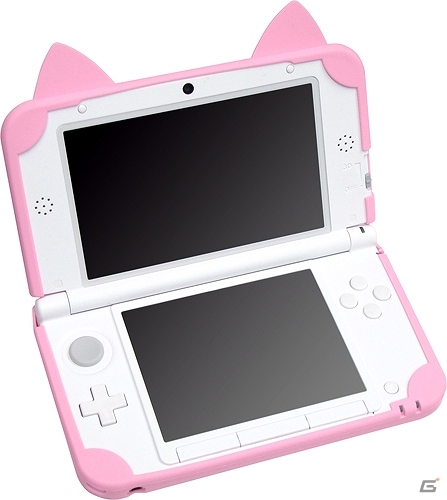 キュートなネコ耳が付いた3DS LL用カバー「CYBER・シリコンカバー ねこにゃん」7月31日に発売の画像7