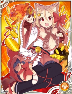 【事前登録特典】SR 招き猫<br />(+1000モバコイン相当のアイテム)