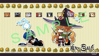 PS3「魔女と百騎兵」キャラクターデザイン・原田たけひと氏のイラストやかわいらしいSDキャラが描かれた5種類のカスタムテーマが登場の画像2