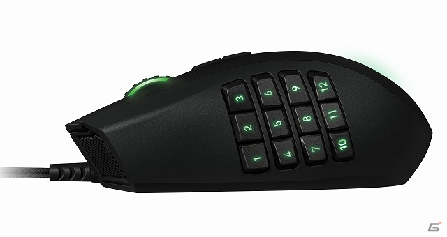 12個のメカニカルサムグリッドボタンがより洗練された形状に進化！RazerのMMOゲーミングマウス「Naga 2014」8月15日に発売の画像2
