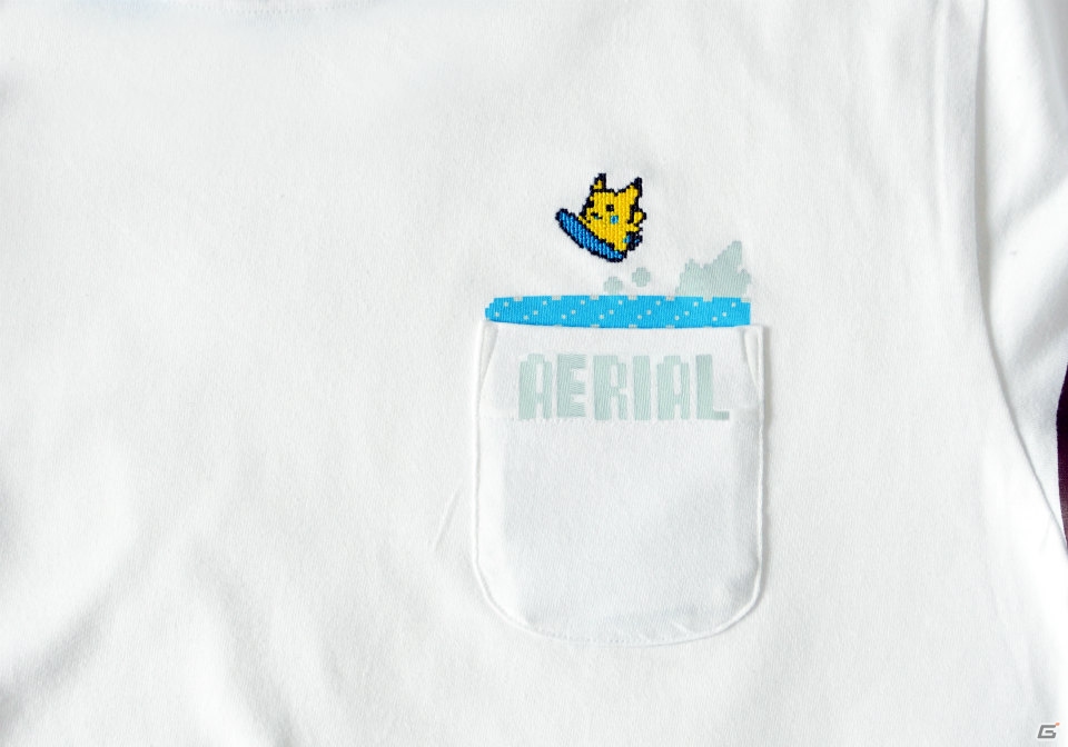 「THE KING OF GAMES」のポケモンTシャツ第2弾としてピカチュウのなみのり姿が楽しめる「AERIAL」が登場の画像8