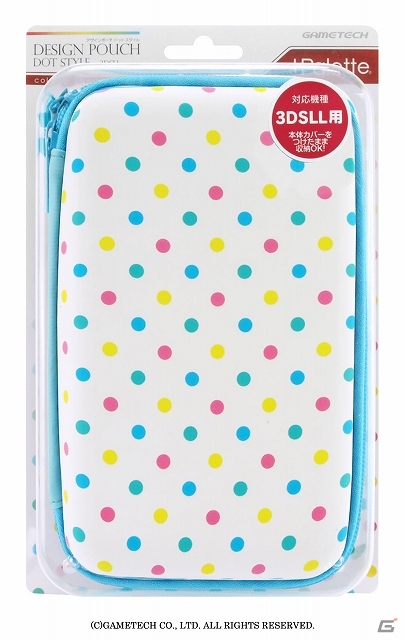 「+Palette」ブランドより3DSLL/DSiLL用「デザインポーチ」＆3DSLL用「デザインカバー」8月11日より発売―どちらも全9柄が登場の画像2