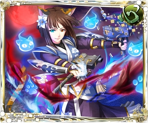 iOS「真・戦国バスター」と「戦国炎舞-KIZNA-」がコラボレーション！「【妖怪艶舞】化三毛猫ルネ」が手に入るキャンペーンを実施の画像1