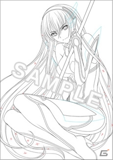 描き下ろしイラストがズラリと揃ったPS Vita/3DS「エクステトラ」店舗別特典イラストの線画が公開の画像3