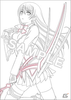 描き下ろしイラストがズラリと揃ったPS Vita/3DS「エクステトラ」店舗別特典イラストの線画が公開の画像5