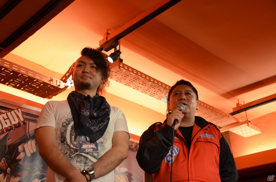 石渡太輔氏のトークもあったAC「ギルティギア イグザード -サイン-」ロケテスト初日のオープニングイベントをレポートの画像1