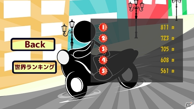 爆走バイクを上下に動かし街中を走り抜けよう！Android「爆走バイク」配信スタートの画像5