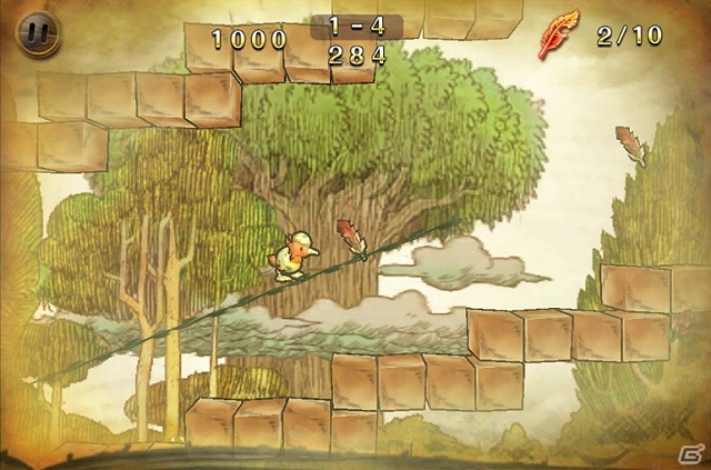 アンティークな絵本の中を走り回るアイビィを巧くゴールまで導いていこう！Android版「アイビィ・ザ・キウィ？」配信スタートの画像2
