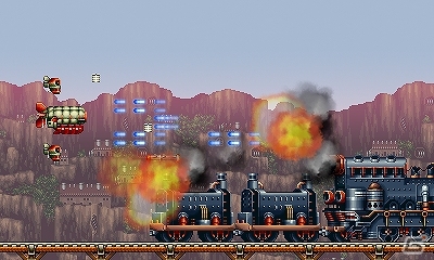 スチームパンクと横スクロールSTGの融合作！インターフェースの改良や立体視にも対応した3DS「鋼鉄帝国」が2013年12月に配信決定の画像2