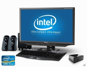 フェイス、ブラウザゲームを大画面液晶で遊ぶのに最適な超小型省電力パソコンのインテル「NUC」に高性能Corei5搭載モデルが登場の画像1