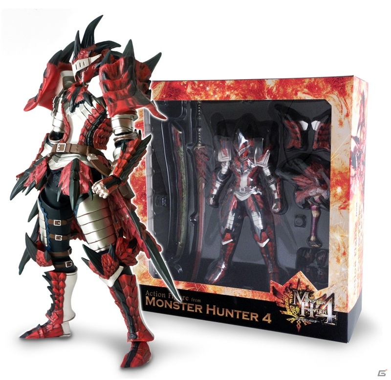 3DS「モンスターハンター4」イーカプコン限定フィギュアに発掘装備バージョンの「肩パーツ」が付属の画像1