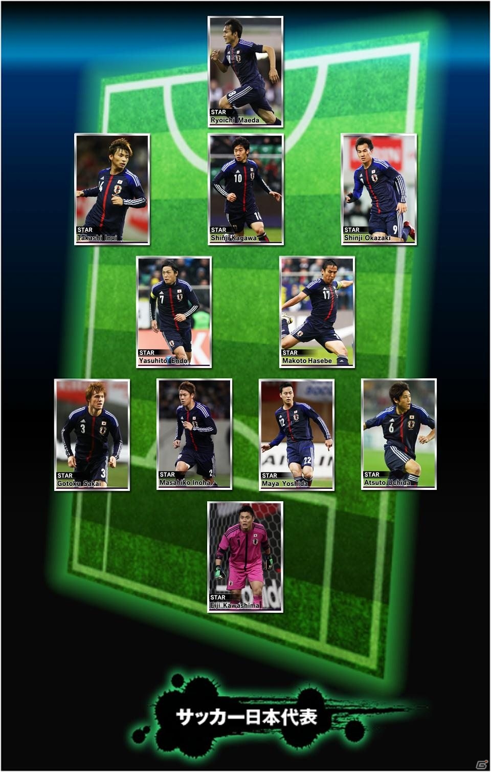 Android「サッカー日本代表イレブンヒーローズ」配信開始―多数のサッカー日本代表選手が実名・実写で登場するソーシャルゲームの画像6