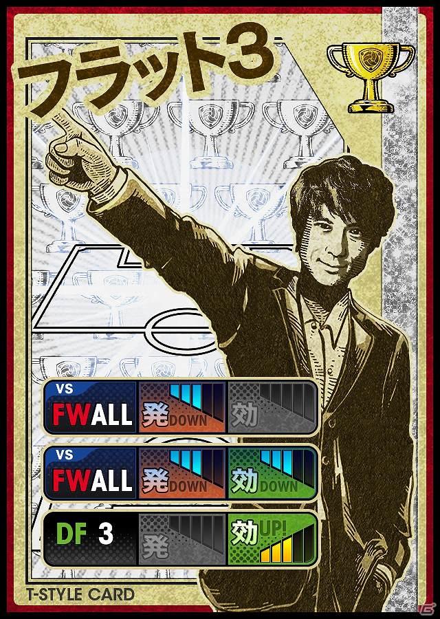 iOS/Android「Champion Football」宮本恒靖氏のキャプテンシーが光る「フラット3」で試合を掌握しよう！戦術カード「フラット3」＆「ザ・トライアングル」追加の画像3