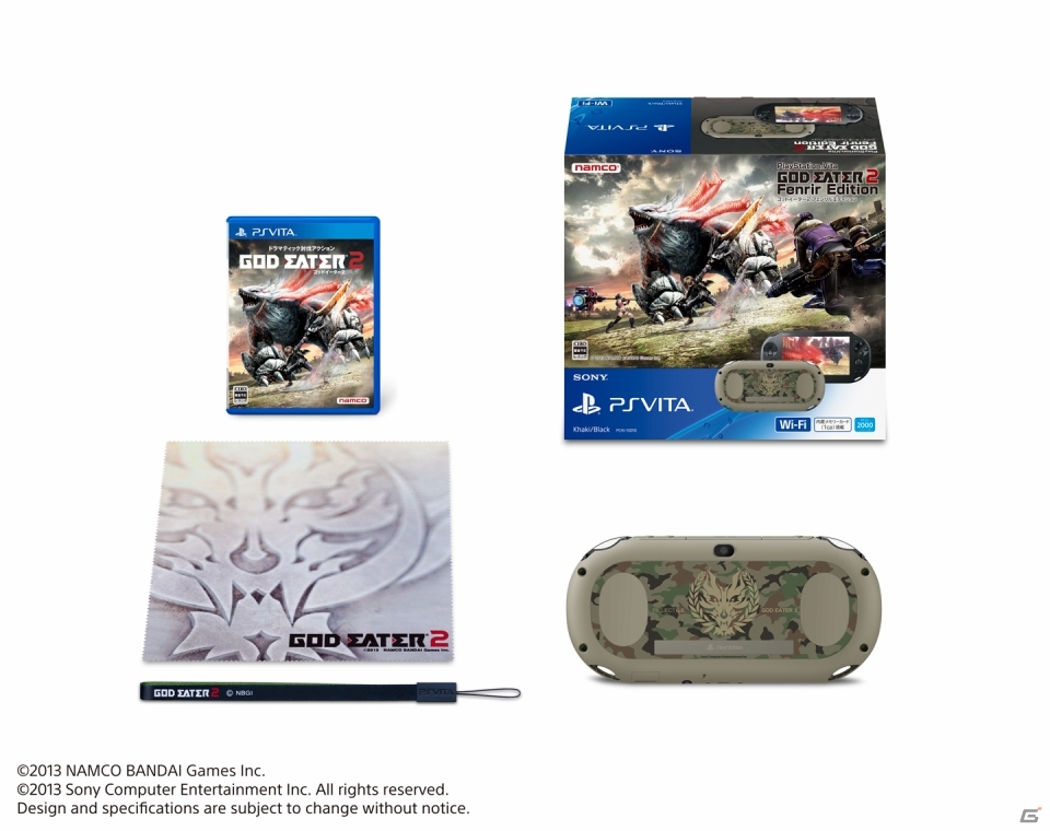 PS Vita「ゴッドイーター2」の同梱版「PlayStation Vita×GOD EATER 2 Fenrir Edition」の詳細が発表―新型PS Vitaには「Fenrir」のエンブレムが力強くデザインの画像4