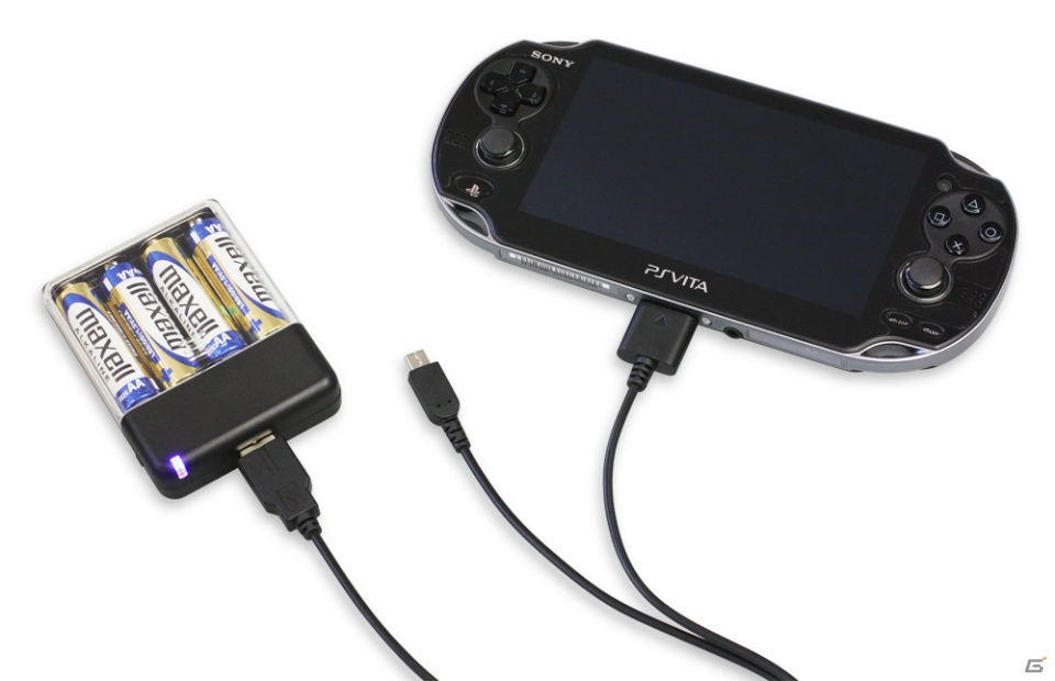 3DS/PS Vita用ケーブルと単3形アルカリ乾電池4本をセットにした「乾電池式充電アダプタV2」が9月19日に発売―属の画像3