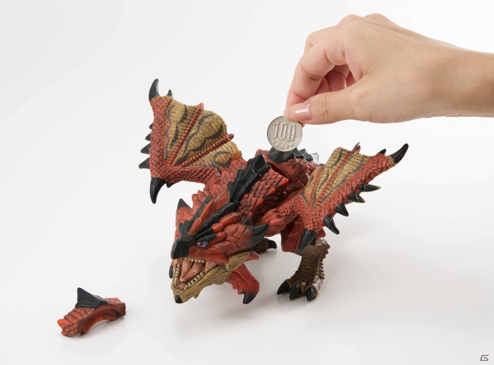 「モンスターハンター」のモンスターフィギュア貯金箱が9月中旬に発売―リオレウスなど3種が登場の画像3