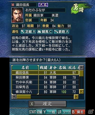 3DS「信長の野望」国を発展させる「内政」と国を勝ち取る「合戦」の一連の流れを紹介！新要素「群雄争覇モード」＆「オリジナル武将の育成」もの画像19
