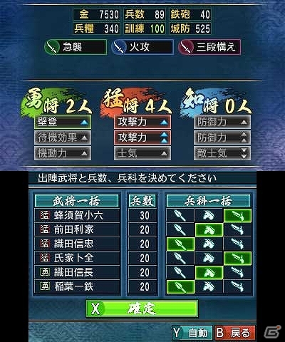 3DS「信長の野望」国を発展させる「内政」と国を勝ち取る「合戦」の一連の流れを紹介！新要素「群雄争覇モード」＆「オリジナル武将の育成」もの画像22