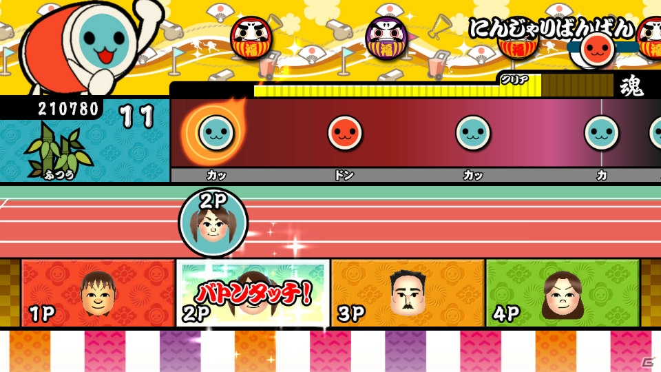新曲をダウンロード配信！新モード「バトンタッチ演奏」も追加したWii U「太鼓の達人 Wii Uば～じょん！」が2013年11月21日に発売の画像15