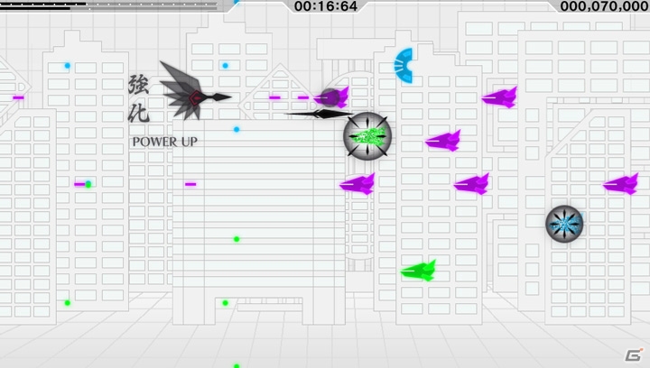 漆黒の機体を操作して敵を破壊する2D横スクロールシューティングゲーム「漆黒（SHIKKOKU）」がPlayStation Mobileで配信の画像2