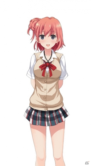 由比ヶ浜結衣（ゆいがはまゆい）<br />雪乃に憧れを抱き、なし崩し的に奉仕部部員となった<br />明朗快活な八幡のクラスメイト。