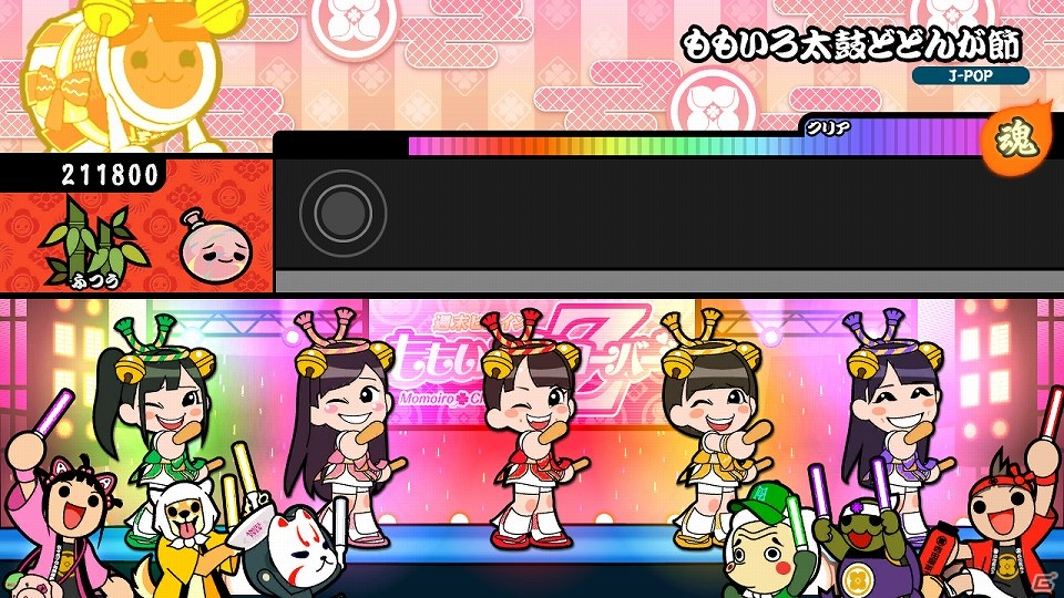 【TGS 2013】「太鼓の達人 Wii Uば～じょん！」にももいろクローバーZのオリジナル楽曲が収録！ゲーム内容も紹介されたステージの模様をお届けの画像11