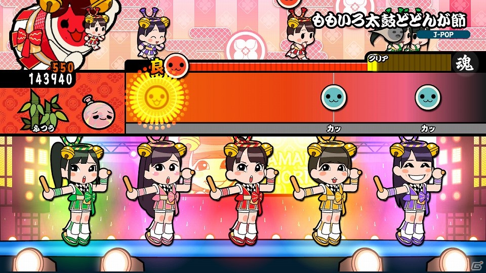 【TGS 2013】「太鼓の達人 Wii Uば～じょん！」にももいろクローバーZのオリジナル楽曲が収録！ゲーム内容も紹介されたステージの模様をお届けの画像7