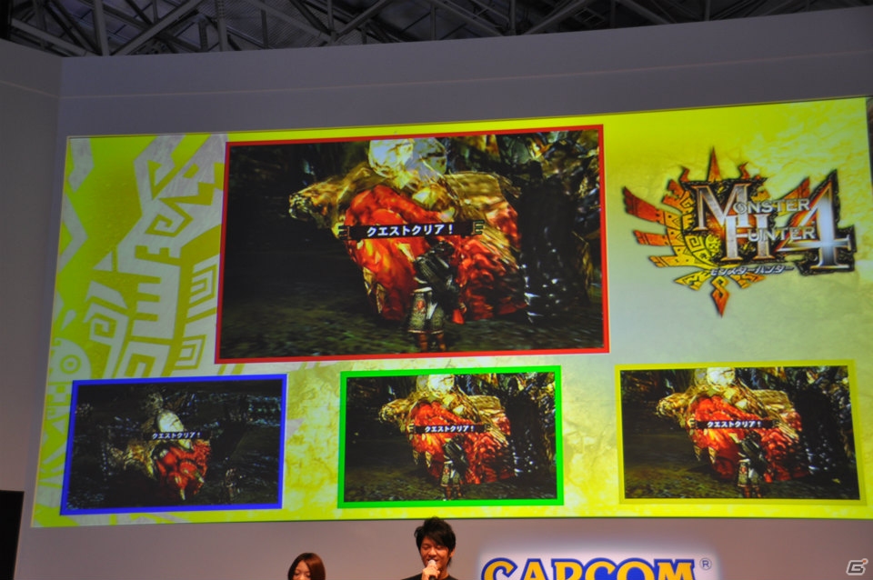 【TGS 2013】次長課長「井上聡」さんが参加したチャレンジクエストではゴア・マガラ討伐ならず！モンハンフェスタやコラボ新情報も！「モンスターハンター4」ステージレポの画像42