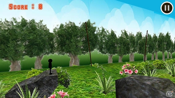 3Dステージの中でターザンのように次々と縄を掴んで進んでいこう！iOS「ミスター・ターザン」が提供開始の画像3