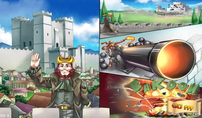 魔法や大砲を使って相手の城を倒せ！iOS「Cannon Crasha」が配信開始の画像2