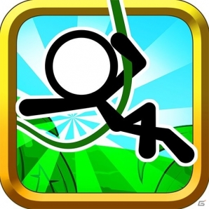 地面に落っこちないように次のツタへ飛び移ろう！iOS版「GO!GO!ジャングルジャンプ!」が配信開始の画像5