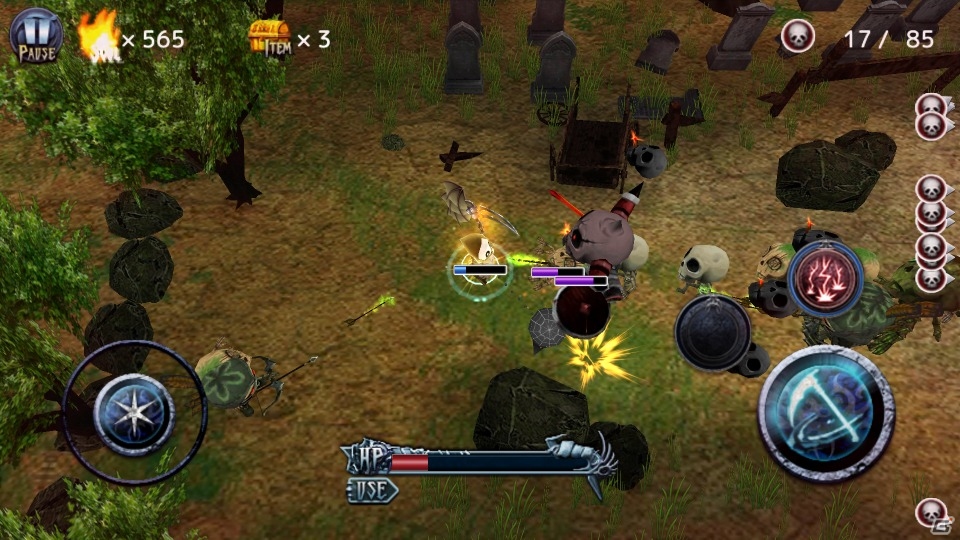 ペットのガウガウと一緒に神の世界を目指そう！iOS/Android「Dark Reaper Shoots!」が配信開始の画像13
