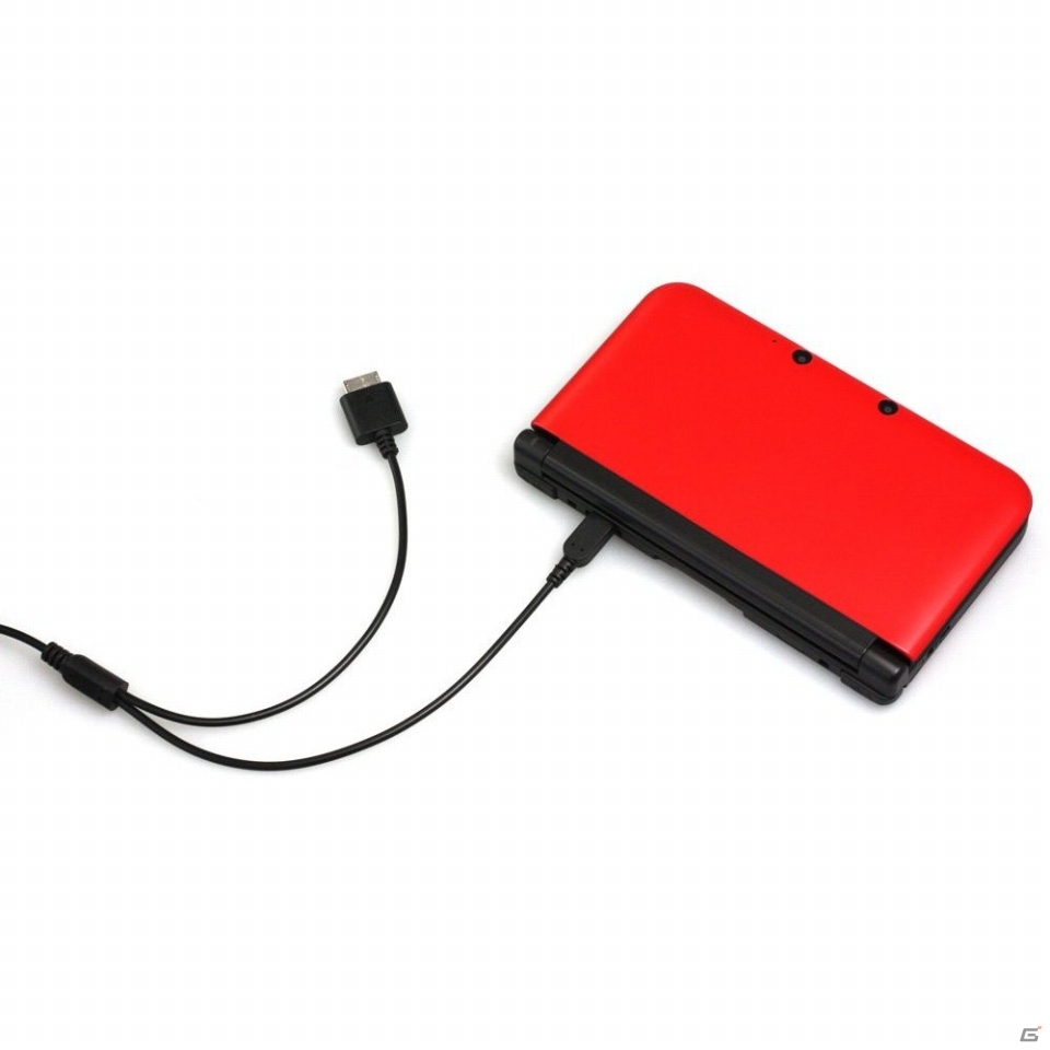 3DS LL/3DSとPS Vitaが1本で充電できる「ツインUSB充電ケーブル」が10月10日に発売の画像2