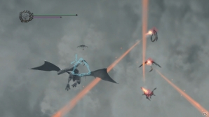 PS3「ドラッグ オン ドラグーン3」ミハイルに乗って戦う上空戦を紹介―多重ロックオンや空中でのウタウタイモード発動も可能の画像11