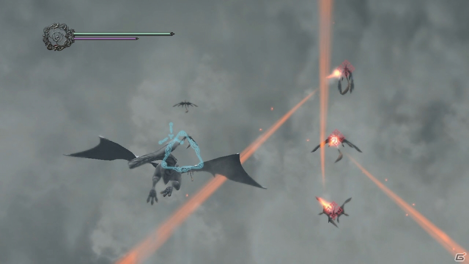PS3「ドラッグ オン ドラグーン3」ミハイルに乗って戦う上空戦を紹介―多重ロックオンや空中でのウタウタイモード発動も可能の画像11