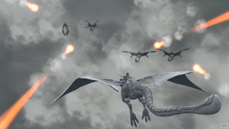 PS3「ドラッグ オン ドラグーン3」ミハイルに乗って戦う上空戦を紹介―多重ロックオンや空中でのウタウタイモード発動も可能の画像3