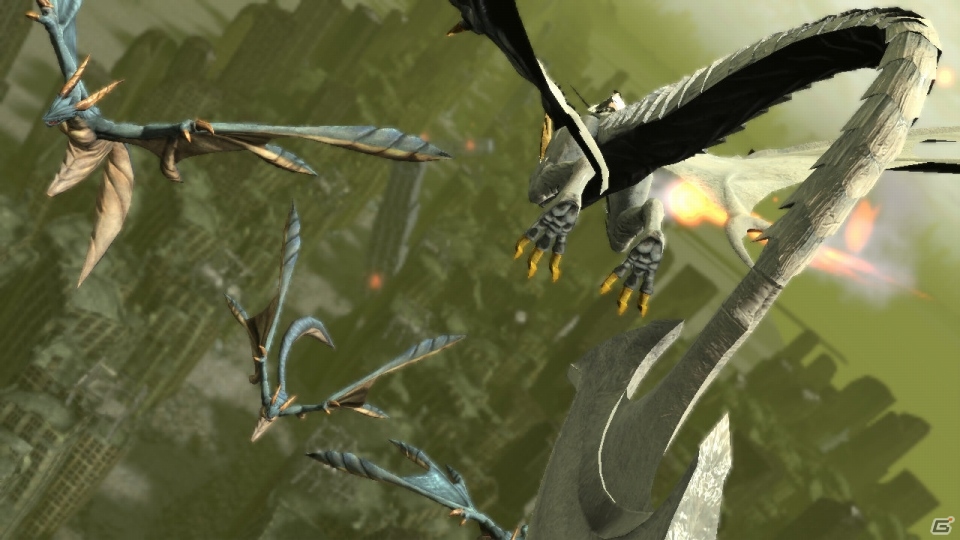 PS3「ドラッグ オン ドラグーン3」ミハイルに乗って戦う上空戦を紹介―多重ロックオンや空中でのウタウタイモード発動も可能の画像4