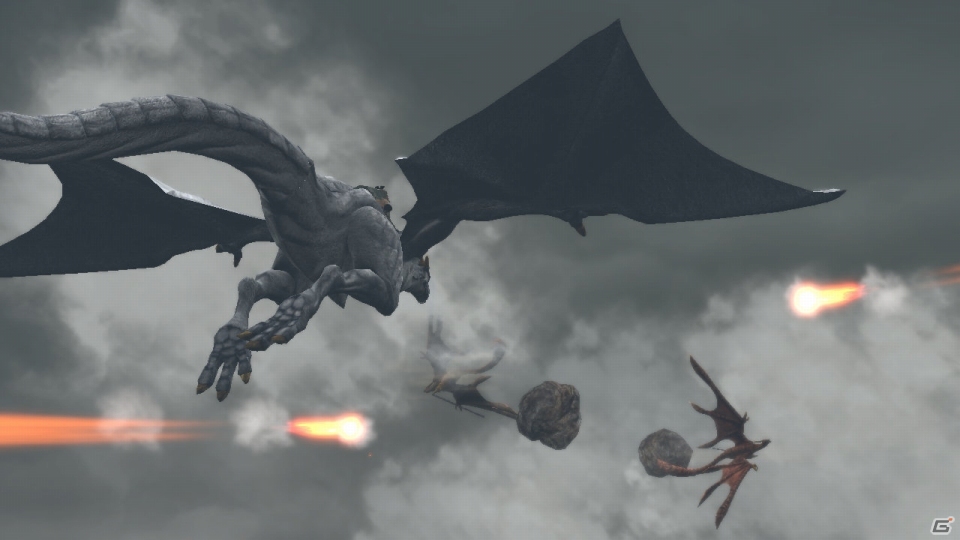 PS3「ドラッグ オン ドラグーン3」ミハイルに乗って戦う上空戦を紹介―多重ロックオンや空中でのウタウタイモード発動も可能の画像7