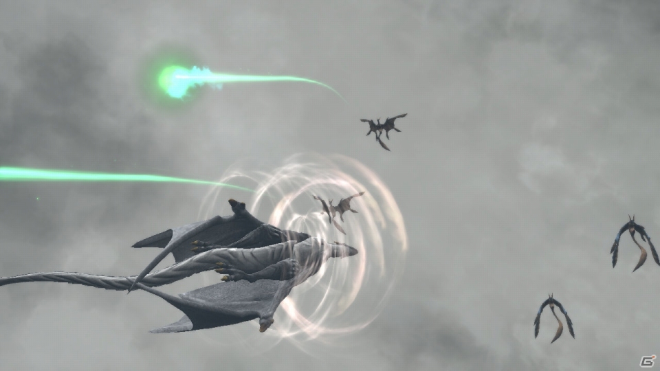 PS3「ドラッグ オン ドラグーン3」ミハイルに乗って戦う上空戦を紹介―多重ロックオンや空中でのウタウタイモード発動も可能の画像8