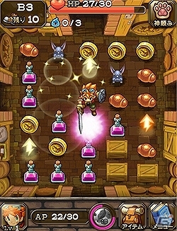 ひとふで書きパズルとダンジョンRPGが融合！iOS/Android「ダンジョンポッパー」がMobageにて10月下旬に配信決定の画像3