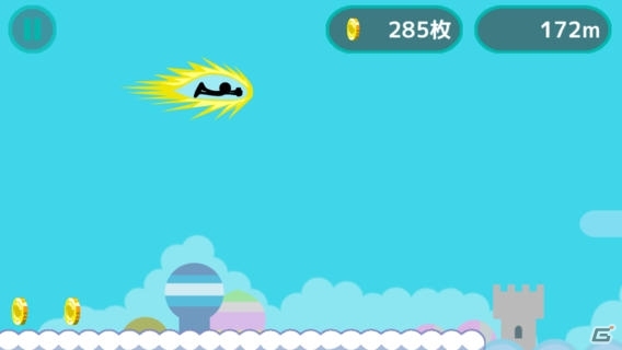 雲の上を走ってコインを集めろ！iOS/Android「雲をはしれ！」が配信開始の画像2