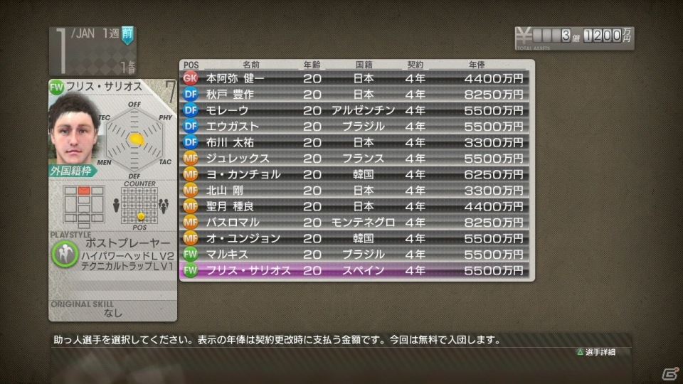 PS3/PS Vita「サカつく プロサッカークラブをつくろう！」秘書の選択から所属クラブ決めまで、ゲーム開始の流れを紹介の画像17