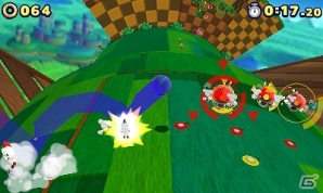 Wii U/3DS「ソニック ロストワールド」無料体験版が配信開始―シリンダー状の草原が特徴的な空中ステージ「ウィンディヒル Zone1」がプレイ可能の画像4