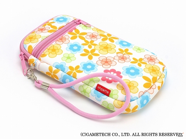 キュートな花柄が特徴の各種ゲーム機用「デザインマルチポーチ：フラワースタイル」＆3DS LL用「デザインカバー：フラワースタイル」が10月10日に発売の画像1