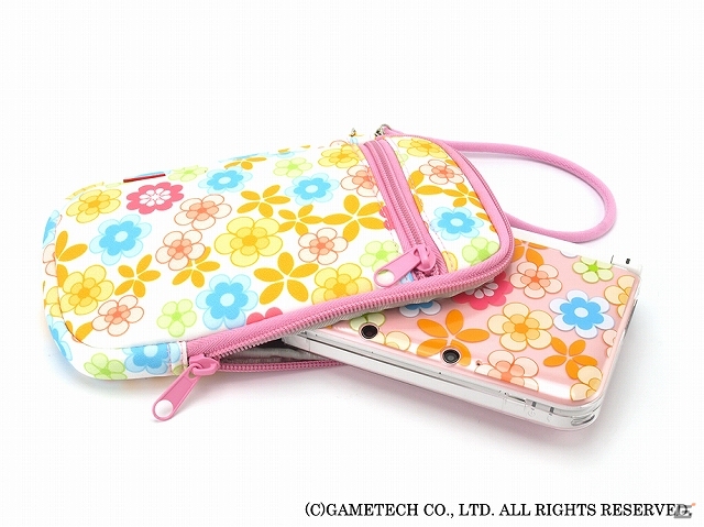 キュートな花柄が特徴の各種ゲーム機用「デザインマルチポーチ：フラワースタイル」＆3DS LL用「デザインカバー：フラワースタイル」が10月10日に発売の画像19
