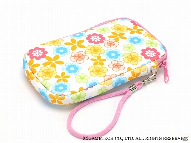 キュートな花柄が特徴の各種ゲーム機用「デザインマルチポーチ：フラワースタイル」＆3DS LL用「デザインカバー：フラワースタイル」が10月10日に発売の画像2